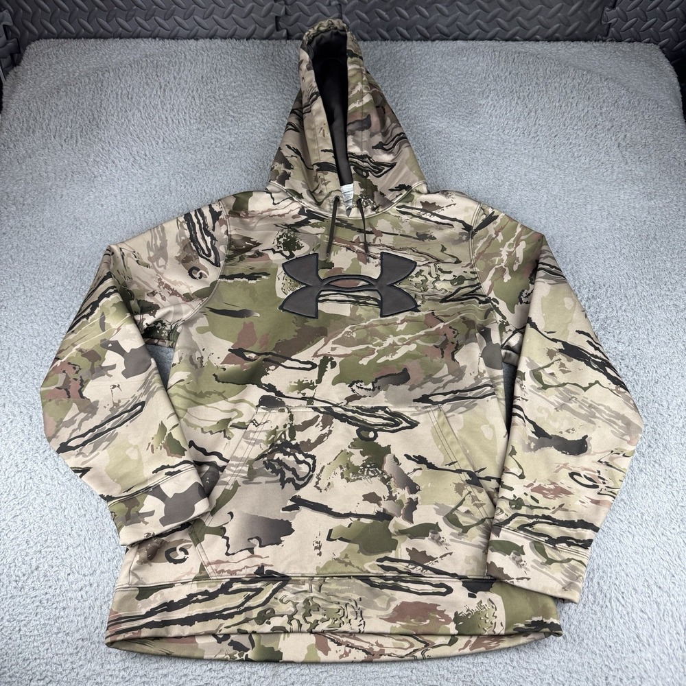 Under Armour Mens Multicolor Camouflage Hunting Pullover Hoodie Size‎ Medium